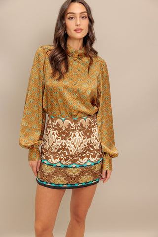 MOROCCAN MUSE WOVEN SKORT - By Baano