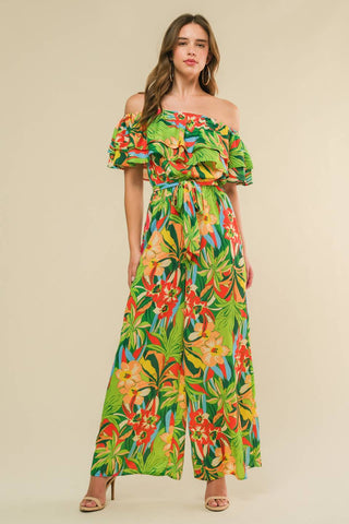 DARING HEART WOVEN JUMPSUIT - By Baano