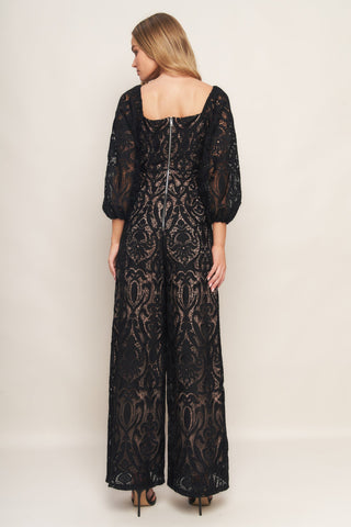 TREASURE TROVE WOVEN LACE JUMPSUIT - By Baano