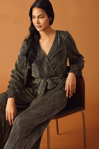 MOMENTS OF CLARITY WOVEN JUMPSUIT - By Baano