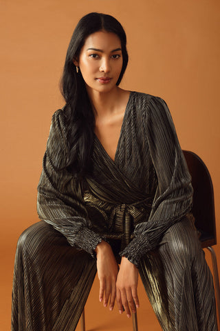 MOMENTS OF CLARITY WOVEN JUMPSUIT - By Baano