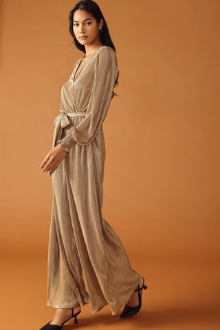 MOMENTS OF CLARITY WOVEN JUMPSUIT - By Baano
