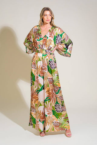 RIPPLE EFFECT WOVEN JUMPSUIT - By Baano