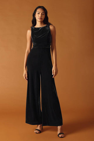 FINAL TOUCHES VELVET JUMPSUIT - By Baano