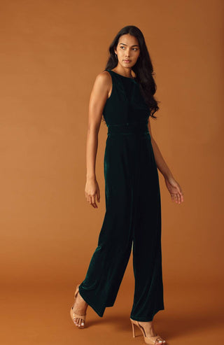FINAL TOUCHES VELVET JUMPSUIT - By Baano