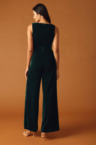 FINAL TOUCHES VELVET JUMPSUIT - By Baano