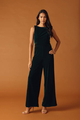 FINAL TOUCHES VELVET JUMPSUIT - By Baano
