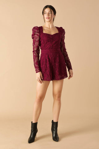 DAYS GO BY LACE WOVEN ROMPER - By Baano