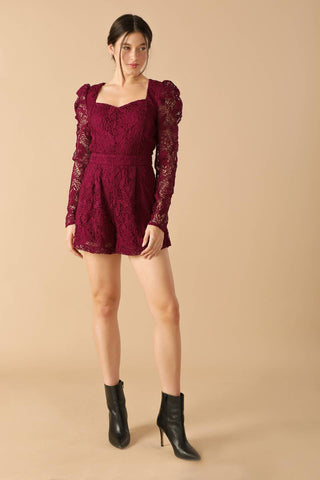 DAYS GO BY LACE WOVEN ROMPER - By Baano