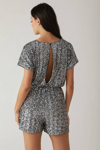 TIME FLIES SEQUIN ROMPER - By Baano