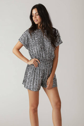 TIME FLIES SEQUIN ROMPER - By Baano