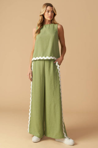 DRIFTING CURRENTS WOVEN PANTS - By Baano