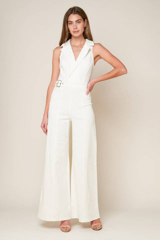 SHOPPING AROUND WOVEN JUMPSUIT - By Baano