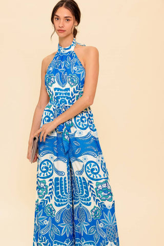 CROSS YOUR MIND WOVEN JUMPSUIT - By Baano