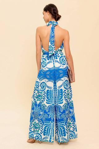 CROSS YOUR MIND WOVEN JUMPSUIT - By Baano