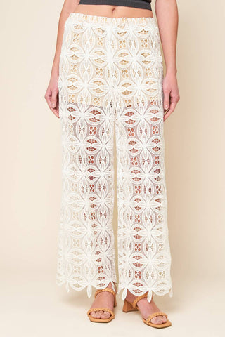 MEMORABLE FLIRT WOVEN LACE PANTS - By Baano