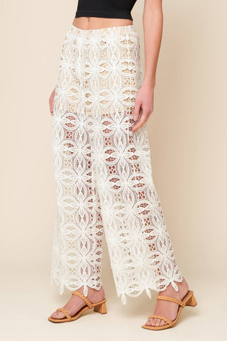 MEMORABLE FLIRT WOVEN LACE PANTS - By Baano