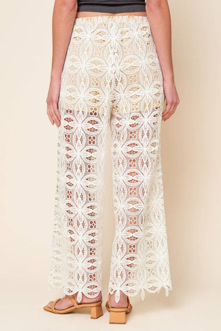 MEMORABLE FLIRT WOVEN LACE PANTS - By Baano