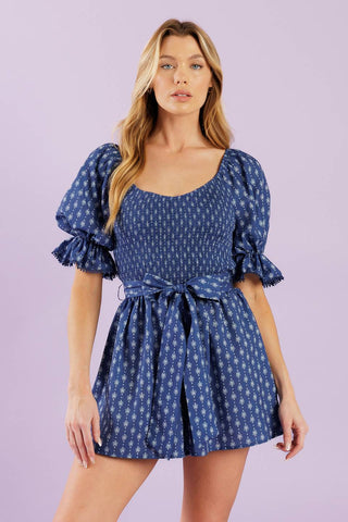 STAY ON YOUR MIND WOVEN ROMPER - By Baano