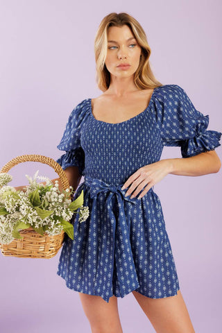 STAY ON YOUR MIND WOVEN ROMPER - By Baano