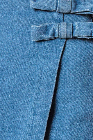 DISTANT ECHOES DENIM SKORT - By Baano