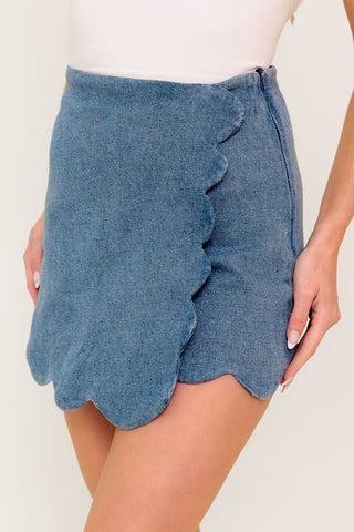 DREAM A LITTLE DENIM SKORT Flying Tomato