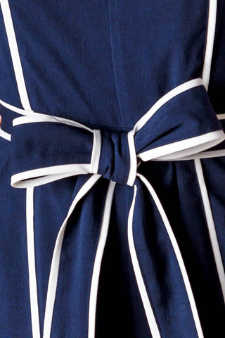 LAYTON NAVY WOVEN MAXI DRESS - By Baano
