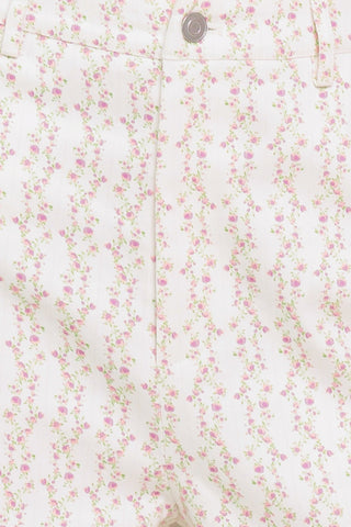 CITRUS FLOW IVORY WOVEN PANTS - By Baano