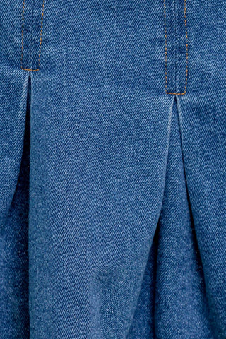 DREAMMIST MEDIUM INDIGO DENIM SKORT - By Baano