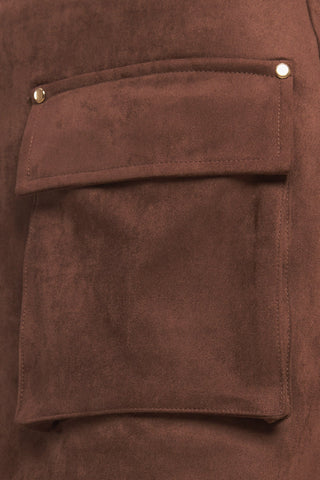 WESTERN ROMANCE FAUX SUEDE SKORT - By Baano