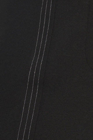 RUNWAY READY BLACK WOVEN WIDE LEG PANTS - By Baano