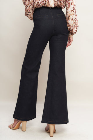 ICONIC FLARE DENIM PANTS - By Baano
