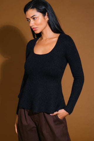 TALKING TO YOU SWEATER TOP - By Baano