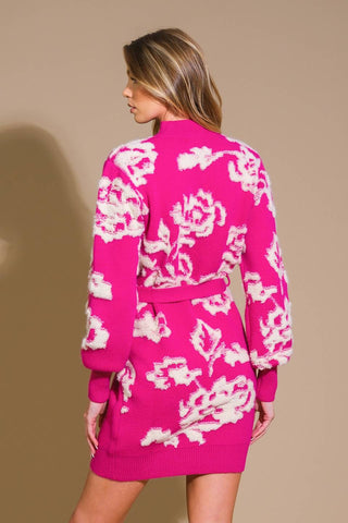 HEART ON DISPLAY SWEATER MINI DRESS - By Baano