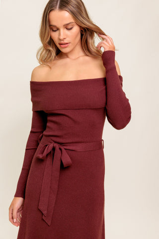 ALL A FANTASY SWEATER MIDI DRESS - By Baano