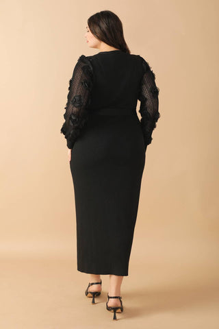 PERFECT BALANCE  SWEATER MIDI DRESS - By Baano
