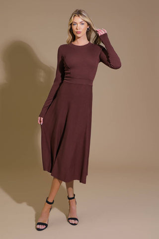 PLACE TO BE SWEATER MIDI DRESS - By Baano