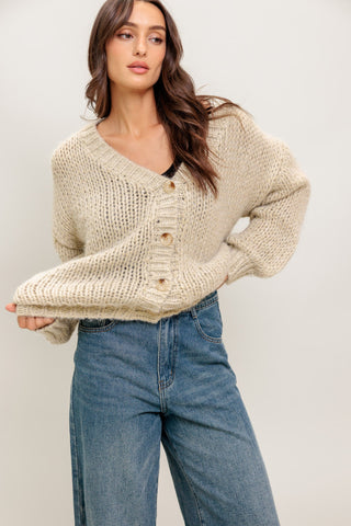WEEKEND WARMTH SWEATER KNIT CARDIGAN - By Baano