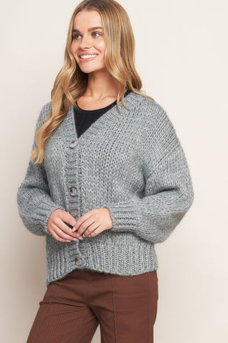 WEEKEND WARMTH SWEATER KNIT CARDIGAN - By Baano