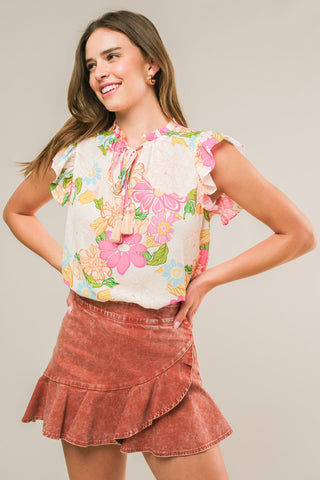 FEELING FABULOUS WOVEN TOP - By Baano