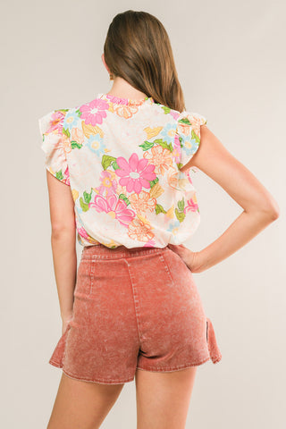 FEELING FABULOUS WOVEN TOP - By Baano