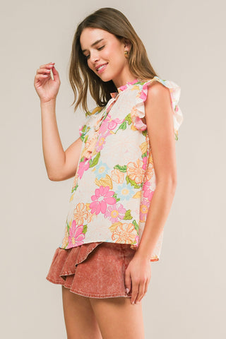 FEELING FABULOUS WOVEN TOP - By Baano