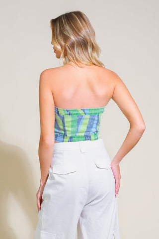 NAVIGATING LIFE DENIM TOP - By Baano