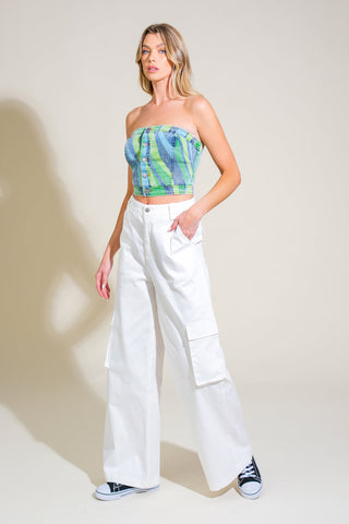 NAVIGATING LIFE DENIM TOP - By Baano