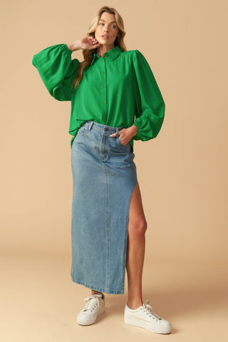 COMFORTABLE CHARM WOVEN TOP - By Baano