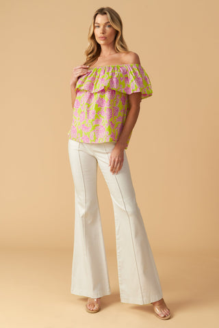 FIND ME UNDER THE PALMS WOVEN TOP - By Baano