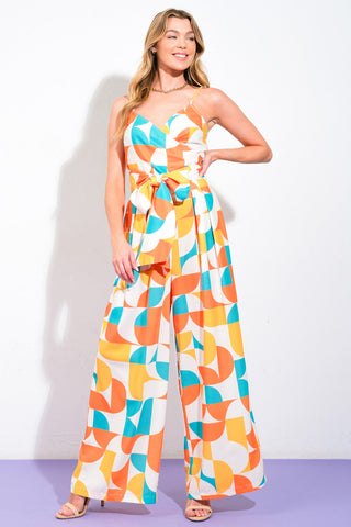 LUSH EASY ON THE EYES WOVEN TOP AND PANTS - By Baano