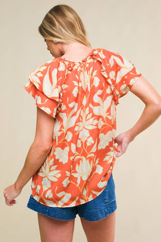 INTO THE SKY WOVEN TOP - By Baano