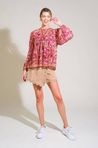 TIME AFTER TIME WOVEN TOP - By Baano