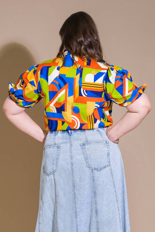 HEART ON DISPLAY WOVEN TOP - By Baano